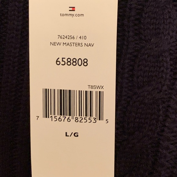 🔥NWT Tommy Hilfiger cableknit navyblue sweater 🔥 - Picture 8 of 8